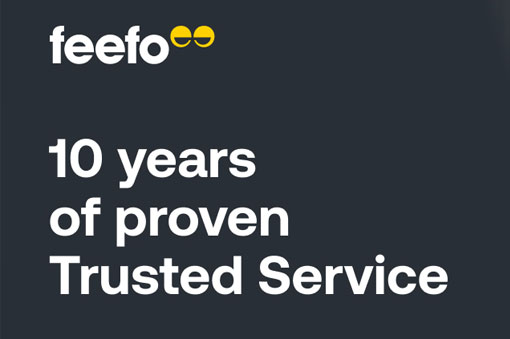 Feefo: 10 years of Platinum Trusted Service Awards 🏆