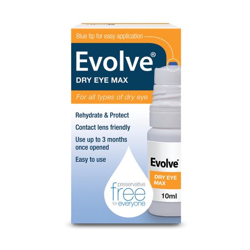 Evolve DRY EYE MAX eye drops (equivalent to Evolve HA)