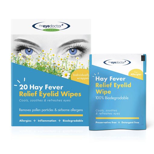 Eye Doctor Allergy Biodegradable hayfever wipes