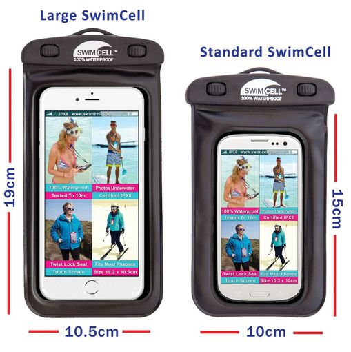 SwimCell Waterproof phone pouch - STANDARD, Butterflies Eyecare, Prescription Swimming Goggles