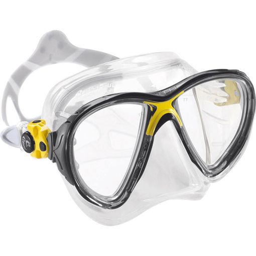 Cressi Big Eyes Evolution Crystal diving mask in Clear/Yellow