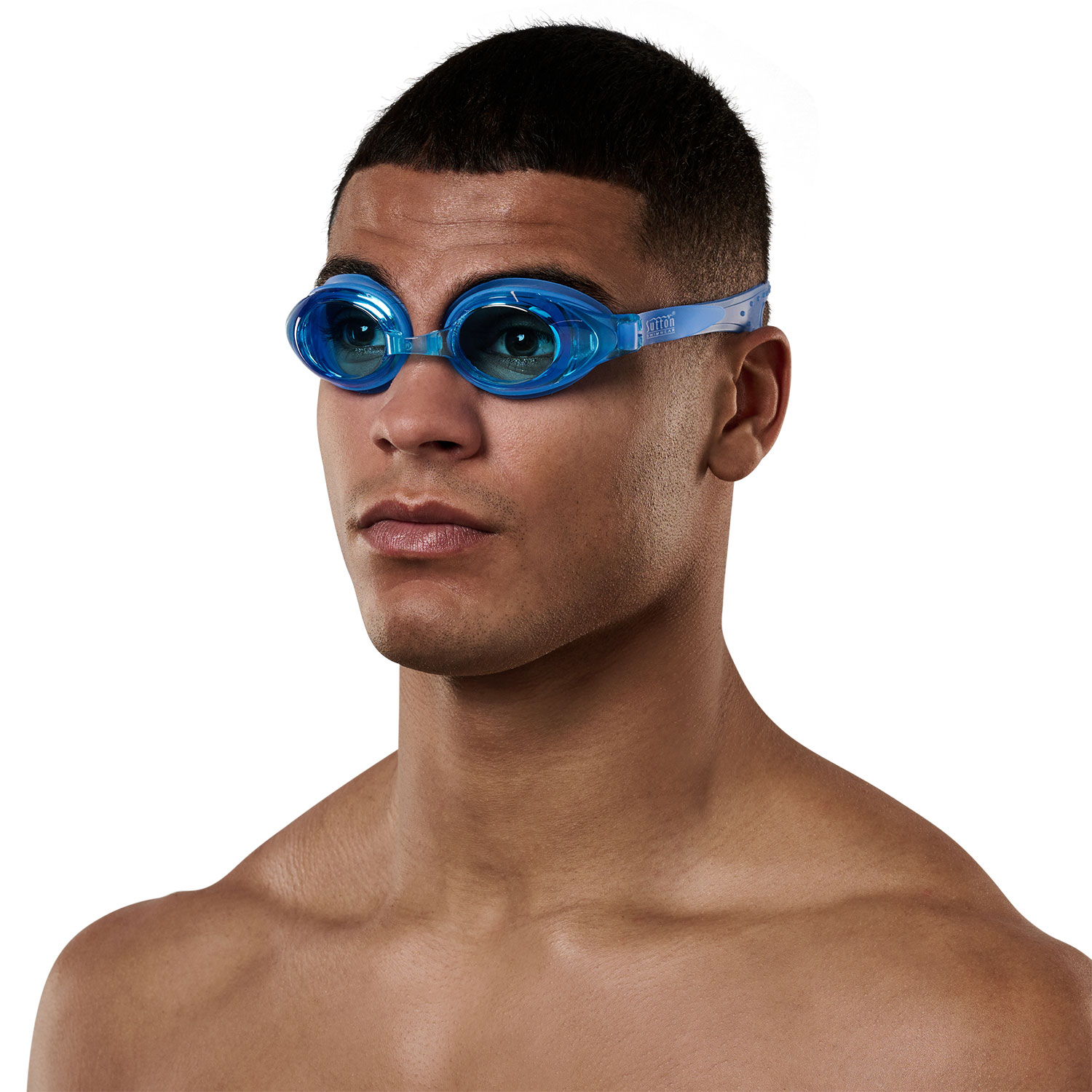 Sutton Swimwear Wave Blue Swimming Goggles Mount Butterflies Eyecare
